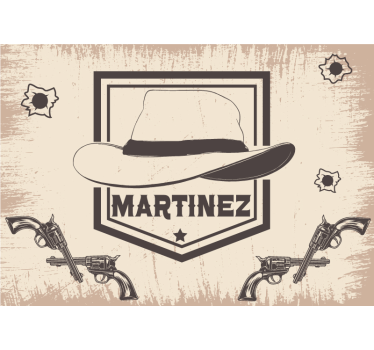 Fotobehang tienerkamer aanpasbaar cowboythema - TenStickers