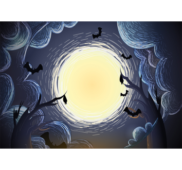 Fotowand Elegante halloween-vleermuizen - TenStickers