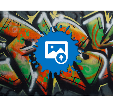 Fotobehang graffiti stedelijke straatvibe - TenStickers