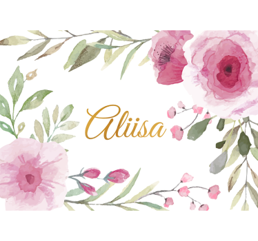 Bloemen foto behang elegante bloemexpressie - TenStickers