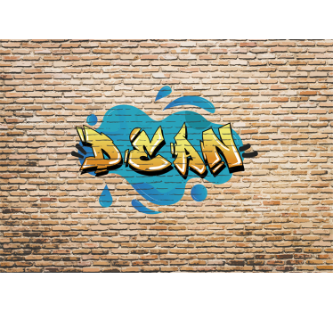 Gepersonaliseerde graffitistijl Fotobehang graffiti - TenStickers
