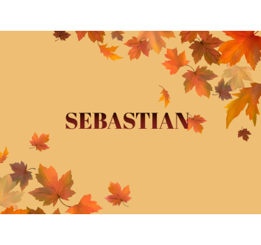Herfstbladeren arrangement bloemen foto behang - TenStickers