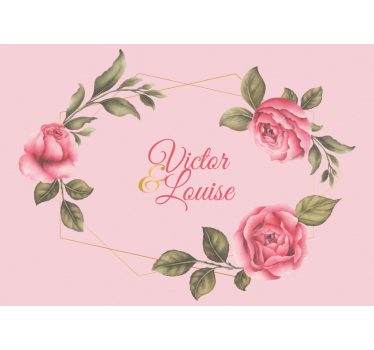 Elegant rozenarrangement bloemen foto behang - TenStickers