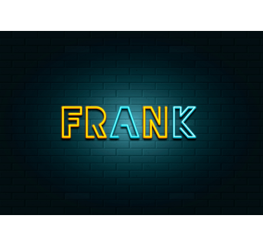 3d behang neon naam display - TenStickers