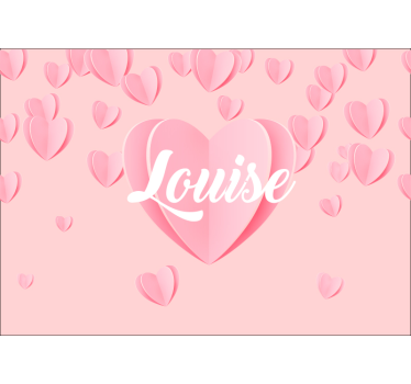 Oprecht papierontwerp foto behang liefde - TenStickers