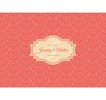 Vintage fotobehang elegant naam ontwerp - TenStickers