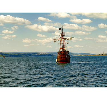 Zeilschip avontuur fotobehang voertuigen - TenStickers