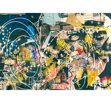 Stedelijke straatkunst Fotobehang graffiti - TenStickers