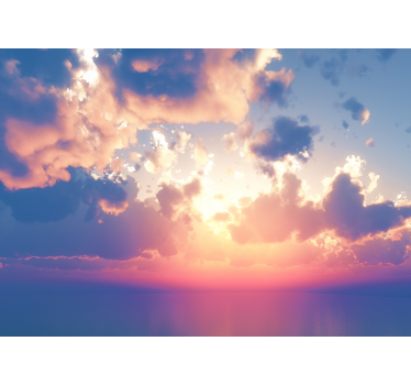Fotobehang lucht zonsondergang wolkenlandschap - TenStickers