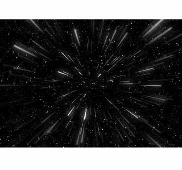 Slaapkamer fotobehang Hyperspace - TenStickers
