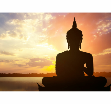 Fotobehang buddha Boeddha figuur hemelachtergrond - TenStickers