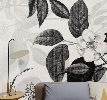 Bloemen foto behang elegante bloem compositie - TenStickers