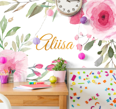 Bloemen foto behang elegante bloemexpressie - TenStickers