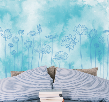 Bloemen foto behang lotus bloemen serie - TenStickers