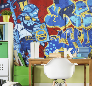 Coole graffiti kunst fotobehang - TenStickers