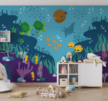 Dieren fotobehang vissen in het water - TenStickers