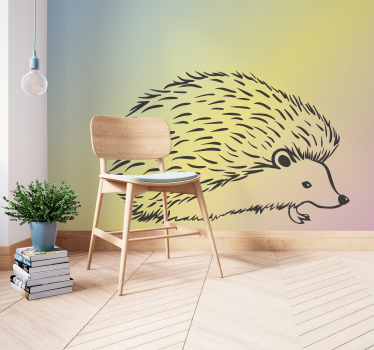 Egel ontwerp foto behang dieren - TenStickers