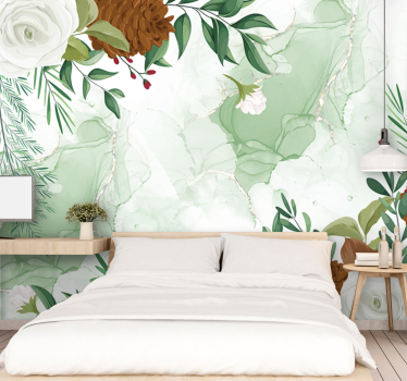 Elegant bloemstuk bloemen foto behang tienerkamer - TenStickers
