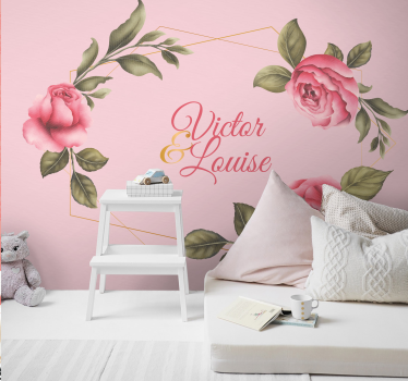 Elegant rozenarrangement bloemen foto behang - TenStickers