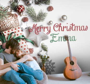 Feestelijke vakantieviering fotobehang kerst - TenStickers