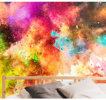Foto behang abstract Veelkleurige kunst splash kleuren - TenStickers