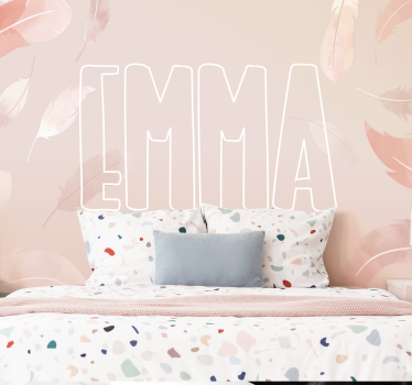 Foto behang babykamer gepersonaliseerde naam generatie - TenStickers