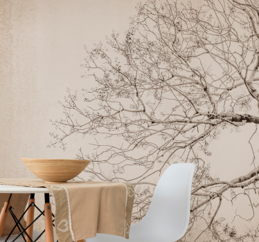Foto behang bomen mooie takken silhouet - TenStickers