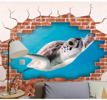 Foto behang dieren aanpasbaar schildpad ontwerp - TenStickers