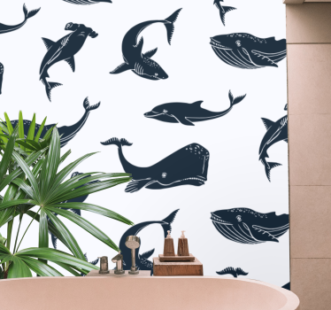 Foto behang dieren mariene leven motieven - TenStickers