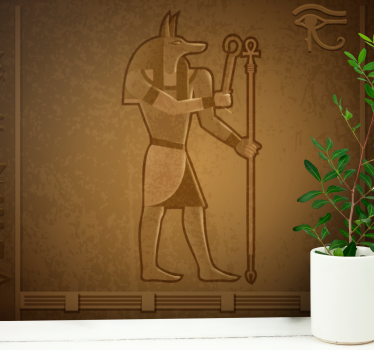 Foto behang dieren oude egyptische godheid - TenStickers