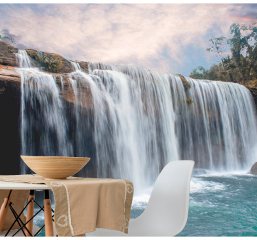 Foto behang waterval majestueuze waterval cascades - TenStickers