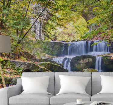 Foto behang waterval serene watervallen cascades - TenStickers