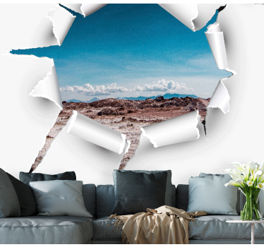 Fotobehang bergen adembenemend landschap uitzicht - TenStickers