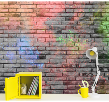 Fotobehang graffiti stedelijke kleurenexplosie - TenStickers