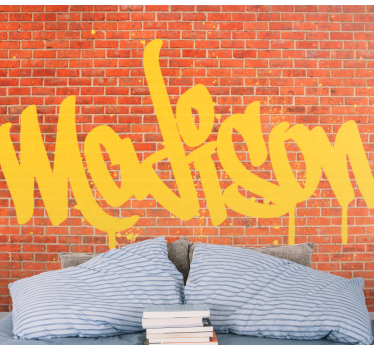 Fotobehang graffiti tekstkunst - TenStickers