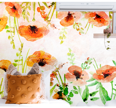 Fotobehang klaprozen heldere klaprozenbloemen - TenStickers