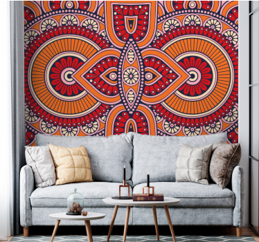 Fotobehang mandala uitbundige cirkelmotieven - TenStickers