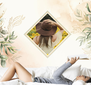 Fotobehang mensen zonnehoed vrouw - TenStickers
