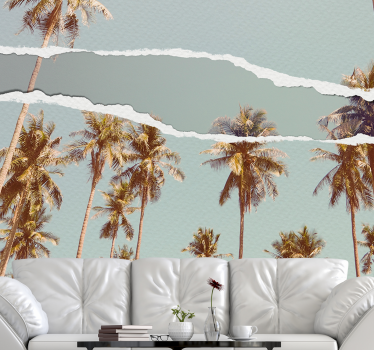 Fotobehang natuur palmboomlandschap - TenStickers