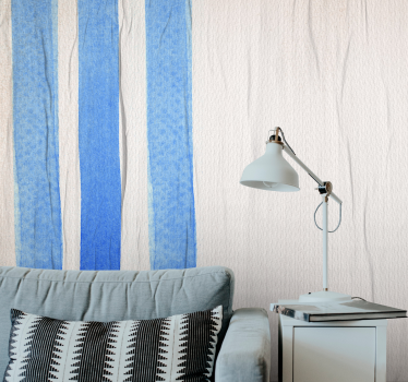 Fotobehang patronen blauwe streep motief - TenStickers