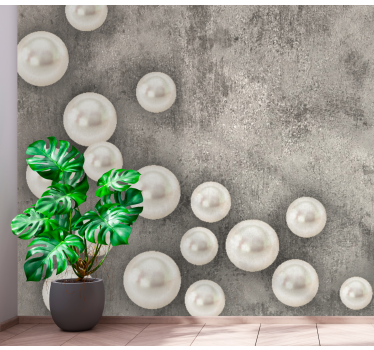 Fotobehang print delicaat parelen arrangement - TenStickers