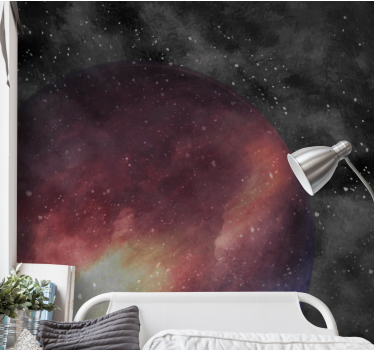 Fotobehang ruimte paarse hemelbol - TenStickers