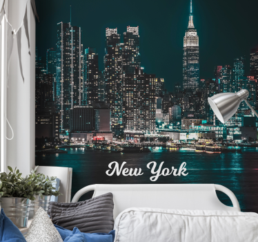 Fotobehang stad legendarische skyline van new york - TenStickers