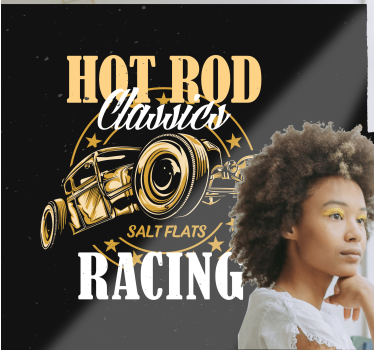 Fotobehang voertuigen classic car racing - TenStickers