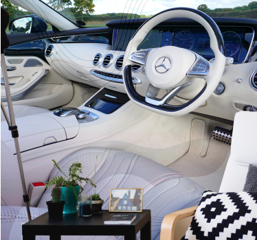 Fotobehang voertuigen luxe auto interieur - TenStickers
