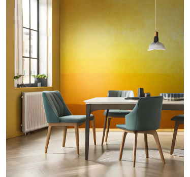 Geel overloop Foto behang  - TenStickers