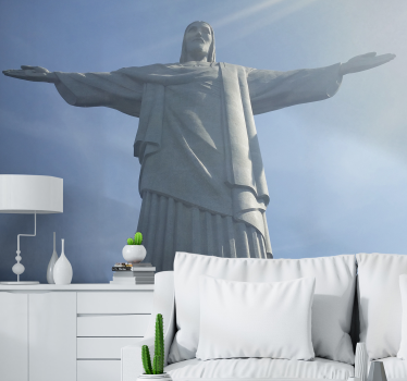Het standbeeld van christus de verlosser fotobehang stad - TenStickers