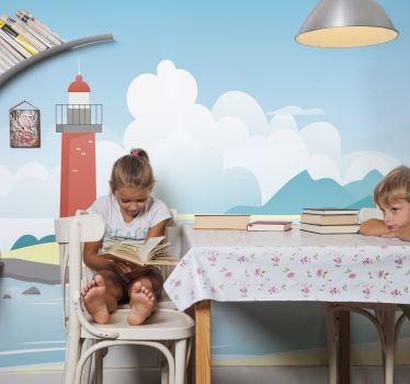 Kinder fotobehang Dromen op volle zee - TenStickers