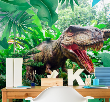 Kinder fotobehangen dinosaurus t-rex - TenStickers