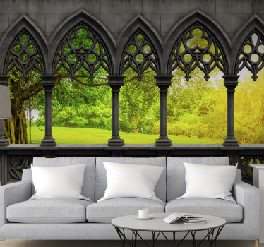 Moderne lounge 3d fotobehang behang - TenStickers